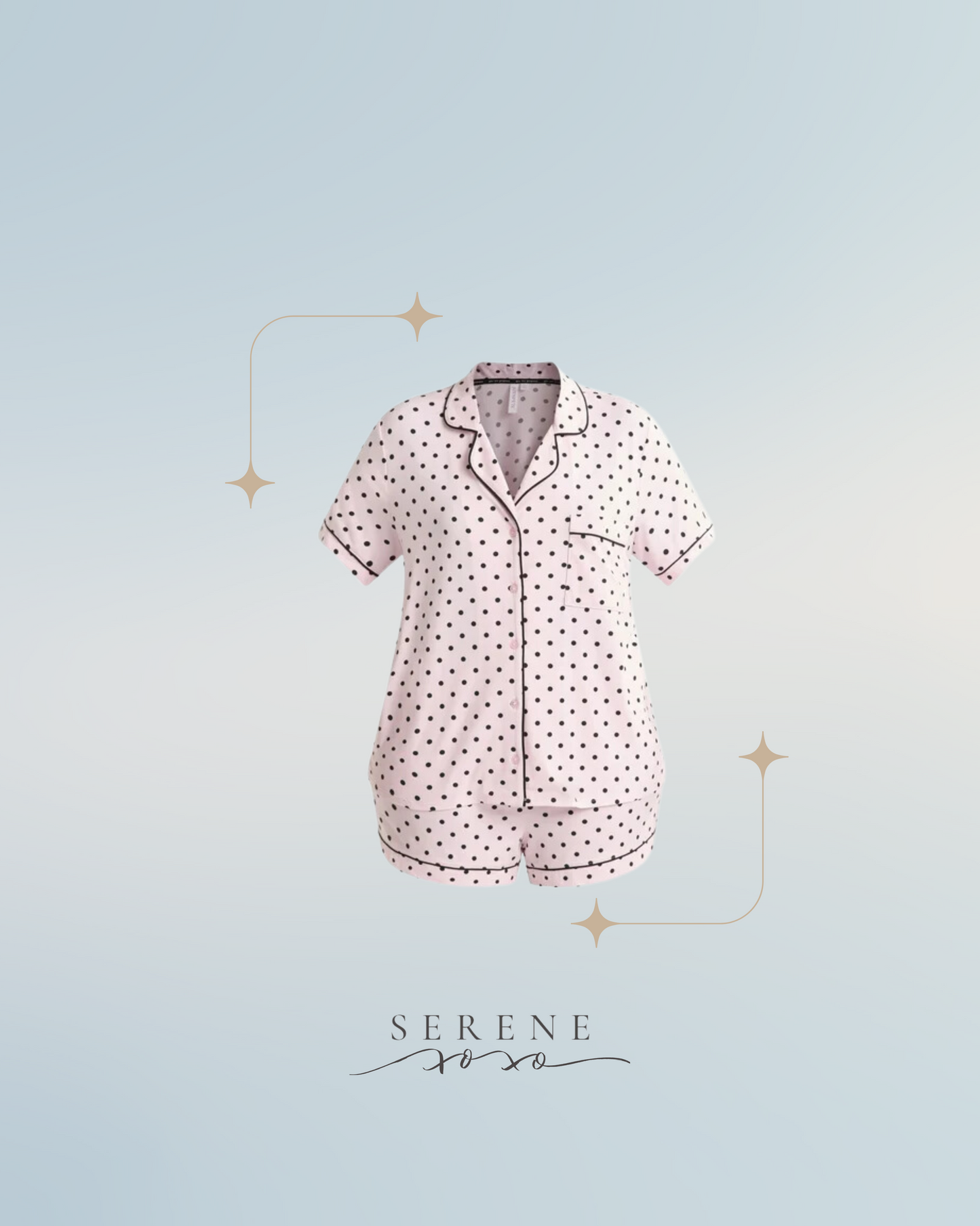 Dots Pajama: Short Pants, Short Sleeve